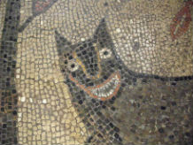 © commons.wikimedia.org/wiki/Linda Spashett Storye book. Roman floor mosaic illustrating the Romulus and Remus myth. Discovered at Aldborough (Isurium Brigantum) near Leeds, North Yorkshire (formerly West Riding), UK. Exhibited at Leeds City Museum. 